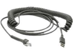 ZEBRA CABLE DATA SCANNER USB-SHIELDED COILED 4.6M - Office Connect