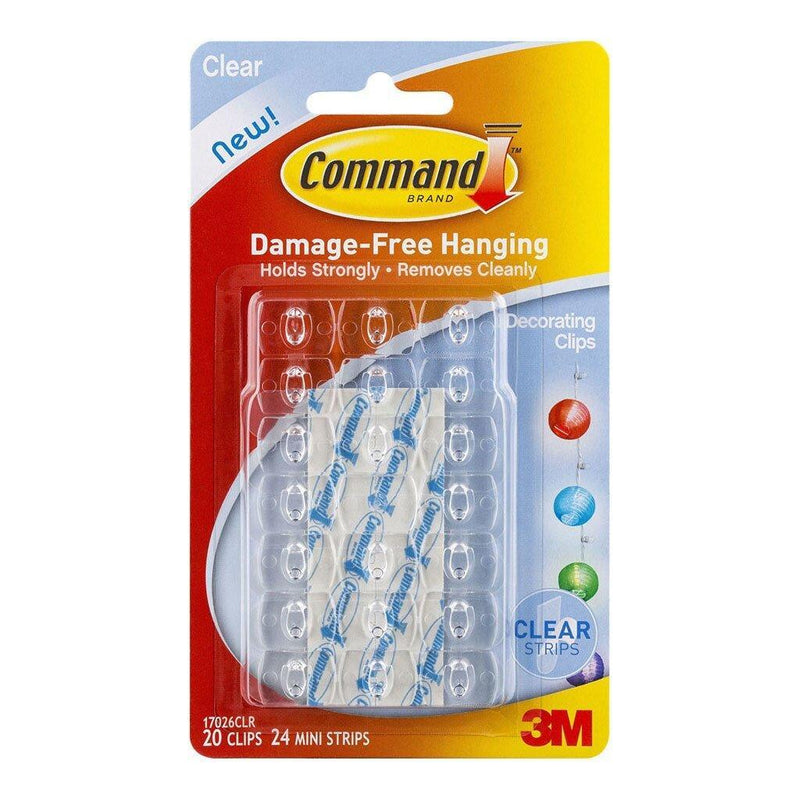 Command Clips Decorating 17026CLR Clear Pk/20 - Office Connect 2018