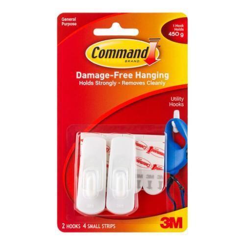 Command Hook 17002 Small White Pk/2 - Office Connect 2018