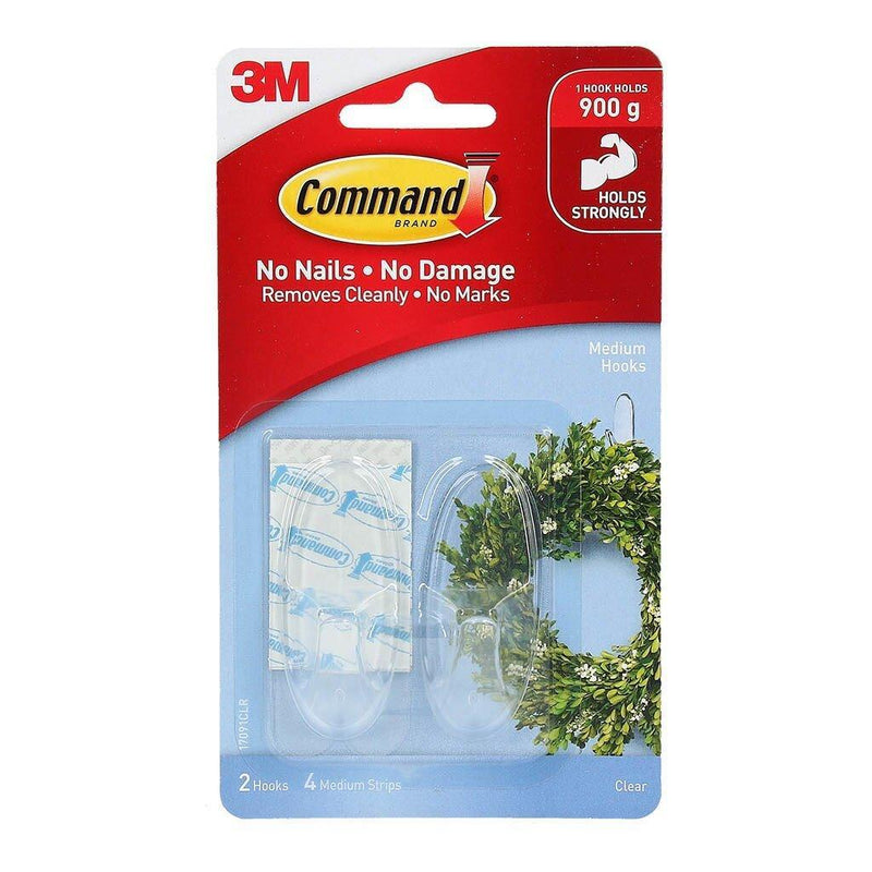 Command Hook 17091CLR Medium Clear Pk/2 - Office Connect 2018