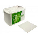Emperor White Serviettes 1/4 Fold - 1 Ply