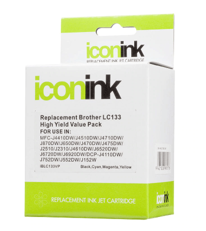 Icon Compatible Brother LC133 B/C/M/Y Value Pack - Office Connect