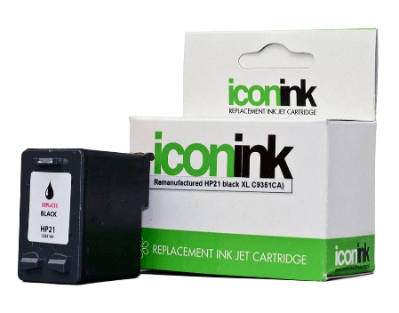 Icon Remanufactured HP 21 Black XL Ink Cartridge (C9351CA) - Office Connect