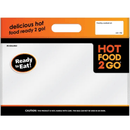 Re-sealable Plastic Deli Carry Bags, Large