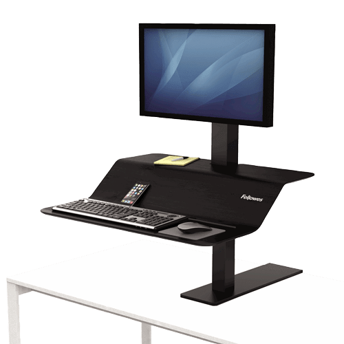 Fellowes Lotus VE Single Monitor Sit Stand Workstation - Office Connect