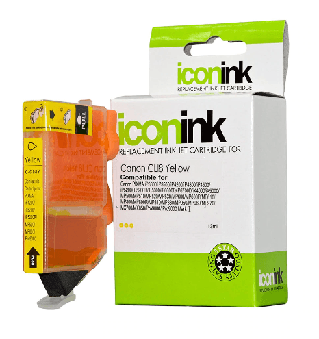 Icon Compatible Canon CLi-8Y Yellow Ink Cartridge - Office Connect