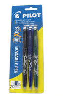 Pilot Frixion Ball Erasable Fine Blue Black Green 3Pk - Office Connect