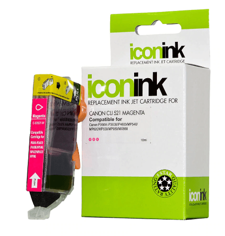 Icon Compatible Canon CLi-521 Magenta Ink Cartridge - Office Connect