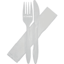 Plastic Knife, Fork & Paper Napkin