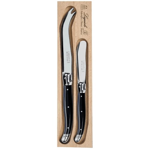VERDIER CHEESE KNIFE/SPREADER 2PC SET BK