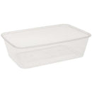 Emperor 650ml/25oz Polypropylene Rectangle Container - Copolymer (Freezer Grade)