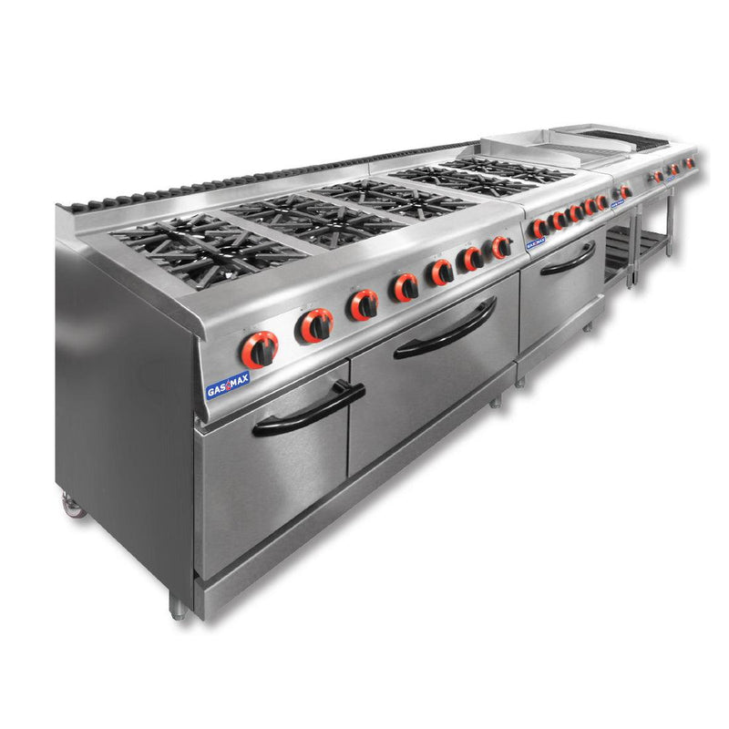 JUS-TRGH60ULPG GASMAX Benchtop ULPG Gas Combo 1/2 Char & 1/2 Griddle - Office Connect 2018