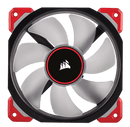 CORSAIR ML120 PRO LED, 120mm PREMIUM MAGNETIC LEVITATION FAN - LED RED - SINGLE PACK - Office Connect 2018