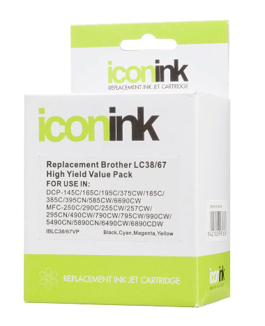 Icon Compatible Brother LC38/67 B/C/M/Y Value Pack - Office Connect