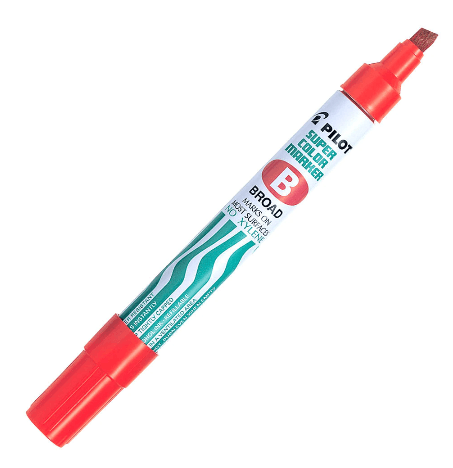 Pilot Super Colour Permanent Marker Broad Red (SCA-B-R) - Office Connect