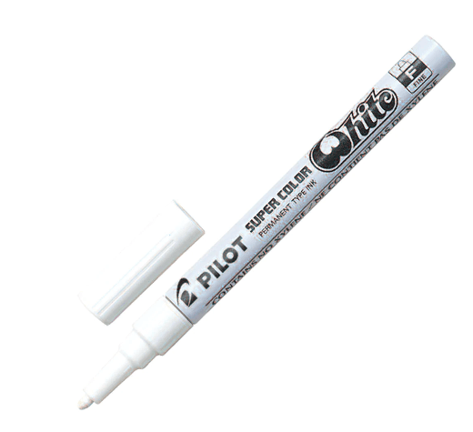 Pilot Super Colour Paint Marker Fine White (SC-W-F) - Office Connect