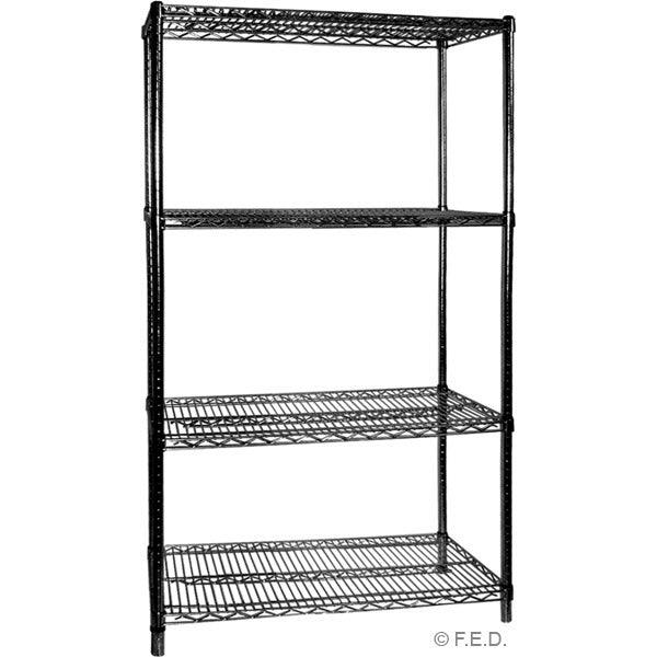 Four Tier Shelving – 457 mm deep x 1880 high - Office Connect 2018