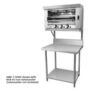 SMB-7-0900 – Heavy Duty Salamander Bench with Shelf Braces - Office Connect 2018