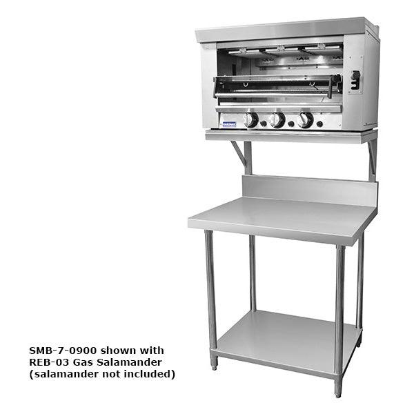 SMB-7-0900 – Heavy Duty Salamander Bench with Shelf Braces - Office Connect 2018