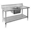 SSB6-1500C/A Single Centre Sink Bench & Pot Undershelf - Office Connect 2018
