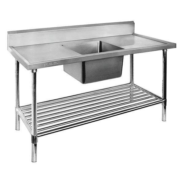 SSB6-1500C/A Single Centre Sink Bench & Pot Undershelf - Office Connect 2018