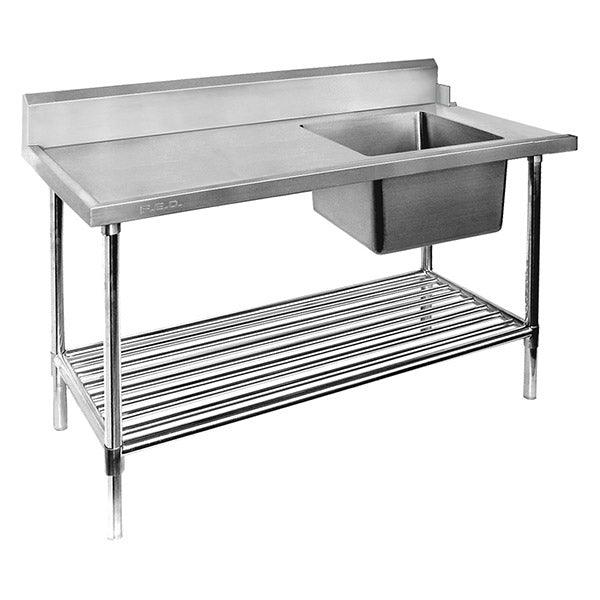 SSBD7-1500R/A – Right Inlet Single Sink Dishwasher Bench - Office Connect 2018