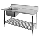 SSBD7-1800L/A – Left Inlet Single Sink Dishwasher Bench - Office Connect 2018