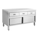 SKTD-1200 Kitchen Tidy Cabinet Work Bench with Doors & 3 Drawers - Office Connect 2018