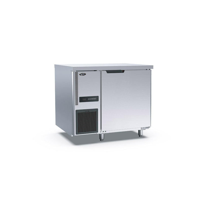 Stainless Steel Single Door Workbench Fridge - Office Connect 2018