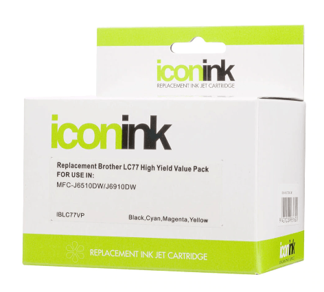 Icon Compatible Brother LC77 XL B/C/M/Y Value Pack - Office Connect