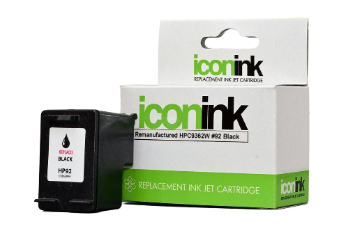 Icon Remanufactured HP 92 Black Ink Cartridge (C9362WA) - Office Connect