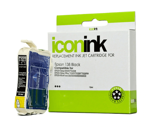 Icon Compatible Epson 138 Black Ink Cartridge - Office Connect