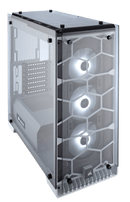 CORSAIR CRYSTAL SERIES 570X RGB FULLY TEMPERED GLASS GAMING ATX MID-TOWER CASE - WITH 3 X SP120 RGB FAN BUILT-IN LED CONTROLLER - WHITE - Office Connect 2018