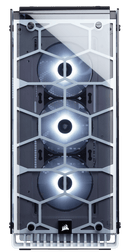 CORSAIR CRYSTAL SERIES 570X RGB FULLY TEMPERED GLASS GAMING ATX MID-TOWER CASE - WITH 3 X SP120 RGB FAN BUILT-IN LED CONTROLLER - WHITE - Office Connect 2018