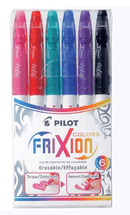 Pilot Frixion Colours Erasable Markers Asstd. 6Pk (SW-FC-S6) - Office Connect